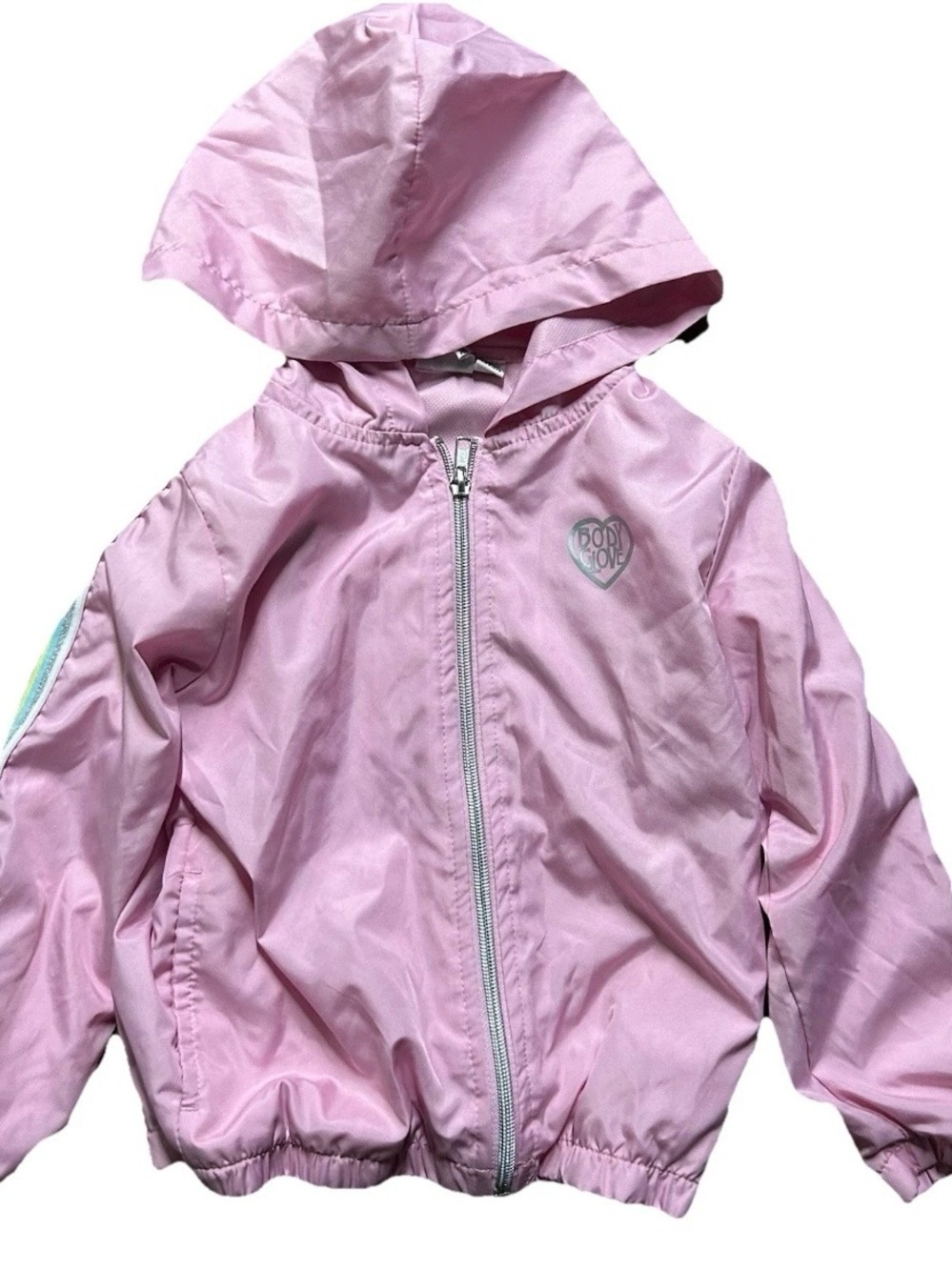 Toddler Girl Body Glove Pink Rain Jacket Water Proof Size 4T